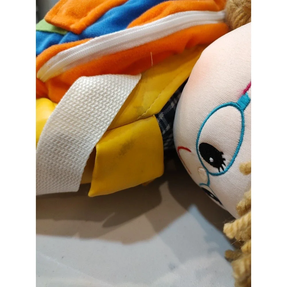 Vtg Amy‎ Lyn Doll backpack Rain Coat Beanie Braids Blonde Adjustable Y2K